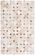 Safavieh Studio Leather Stl228A Ivory - Brown Area Rug| Size| 4' x 6'